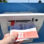 King County Election headquarters in Renton, on primary Election Day, Aug. 4. Voters can return their ballot and register in-person at the election headquarters and other voting centers by 8 p.m. Haley Ausbun/Staff photo.