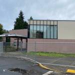 The old Redmond Senior Center on Oct. 13. The center is being demolished this month as council will soon vote on the plan for a future, larger center on the same site. Haley Ausbun/staff photo.