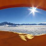 A view from Chris and Marty Fagans tent while trekking 570 miles across Antarctica to the South Pole.
A view from Chris and Marty Fagans tent while trekking 570 miles across Antarctica to the South Pole. Contributed by Chris Fagan