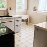 Granite Transformations engineered stone is non-porous, offering a low-maintenance, easy-to-clean and anti-microbial surface. Granite Transformations photo.