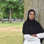 Photo by Alex Bruell/Sound Publishing
Ubax Gardheere, 2021 candidate for the 9th District seat of the Metropolitan King County Council, poses for a photo at Cedar River Park in Renton.