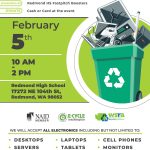 Flyer for the e-cycling event. Courtesy of Mike Pluschke.