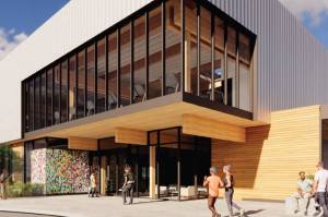 Design rendering of new community center (Screenshot from City of Redmond website)