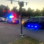 Redmond Police Department vehicles sit outside of Target. Courtesy of Redmond Police Department.