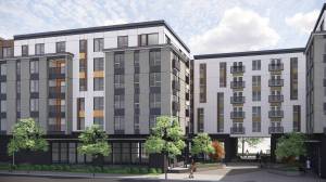 The new Together Center campus will have a phased opening with the Mountain Building opening to the public in late April and the Forest/Sound building (pictured) set to open its doors in late summer. Courtesy photo