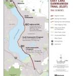 The orange line represents the area where segment B is being redeveloped. (Photo courtesy of King County Parks)
