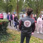 A patched member at the 2023 Making Strides of Seattle breast cancer walk. Courtesy photo.