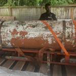 Inert AIR-2 Genie rocket found at Bellevue residence (Courtesy of Bellevue Police Department)