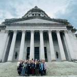 Washington Early Support for Infants and Toddlers program advocacy group at the State Capitol for HB 1916. (Photo Courtesy of Kindering)