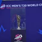 T20 World Cup trophy waits for fans to take photos. Ben Ray / The Reporter