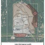 The most current map of the Cedar Hills Regional Landfill in Maple Valley. It is expected to be completely filled by 2040. Image courtesy of Washington State Department of Ecology.