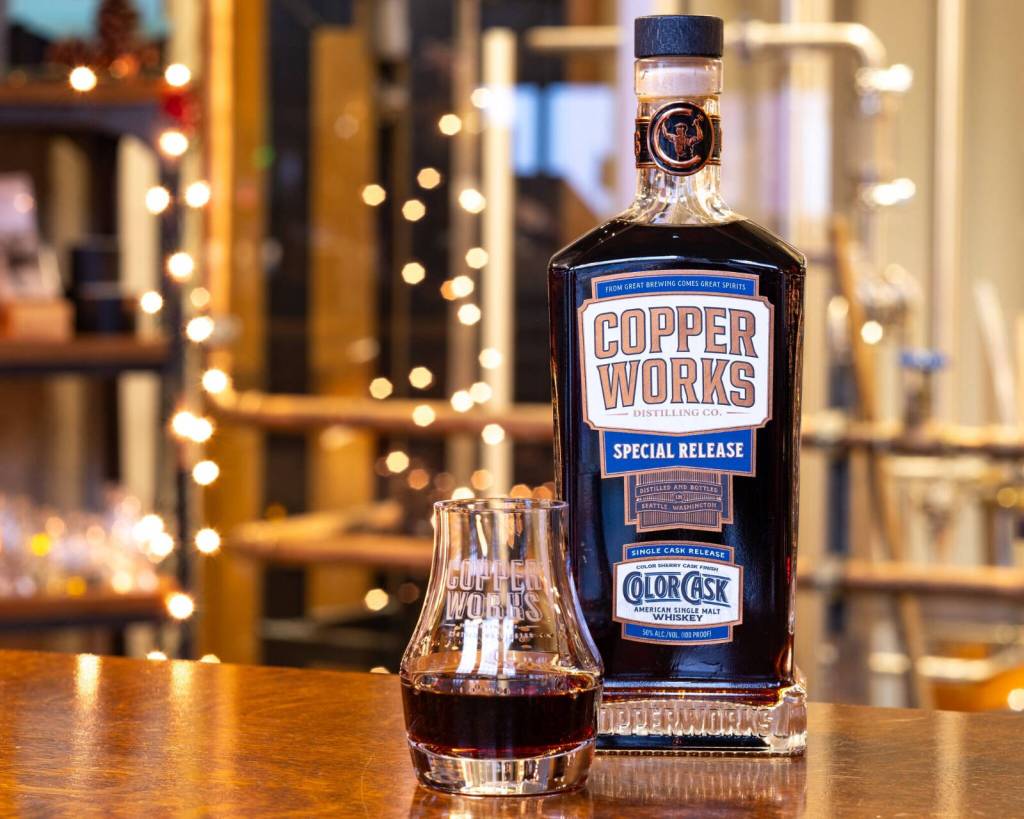 Copperworks Port Cask offers a symphony of flavors – orange marmalade, cinnamon, sarsaparilla and dark cocoa – rounded out by a rich, marmalade-forward finish. Courtesy Copperworks
Copperworks Port Cask offers a symphony of flavors – orange marmalade, cinnamon, sarsaparilla and dark cocoa – rounded out by a rich, marmalade-forward finish. Courtesy Copperworks