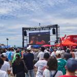 The Pier 62 watch party is free to fans for the entirety of the tournament. Ben Ray / The Reporter