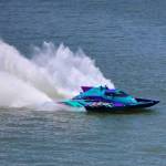 Brent Halls boat shoots a rooster tail. Courtesy photo