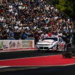 Kents own Dallas Glenn runs his Pro Stock car down the track at Pacific Raceways. Photo provided by Maria Dorsten.